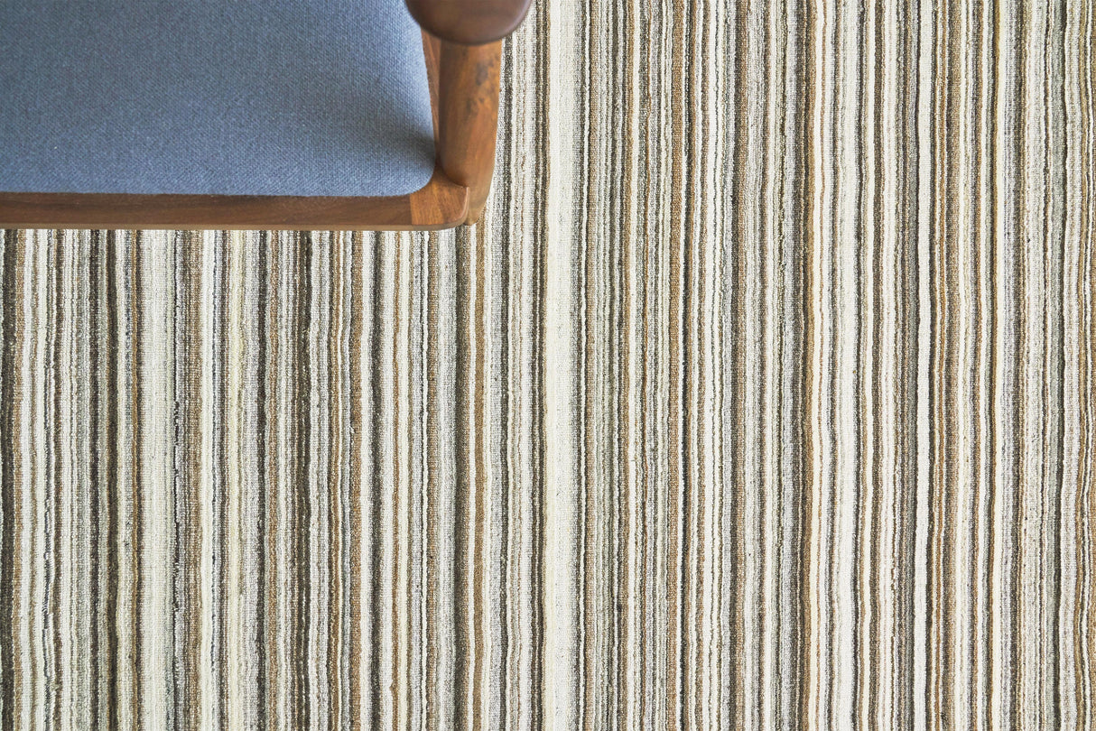 Exquisite Rugs Organica Hand Loomed New Zealand Wool in 2882 Ivory/Gray 9' x 12' Area Rug