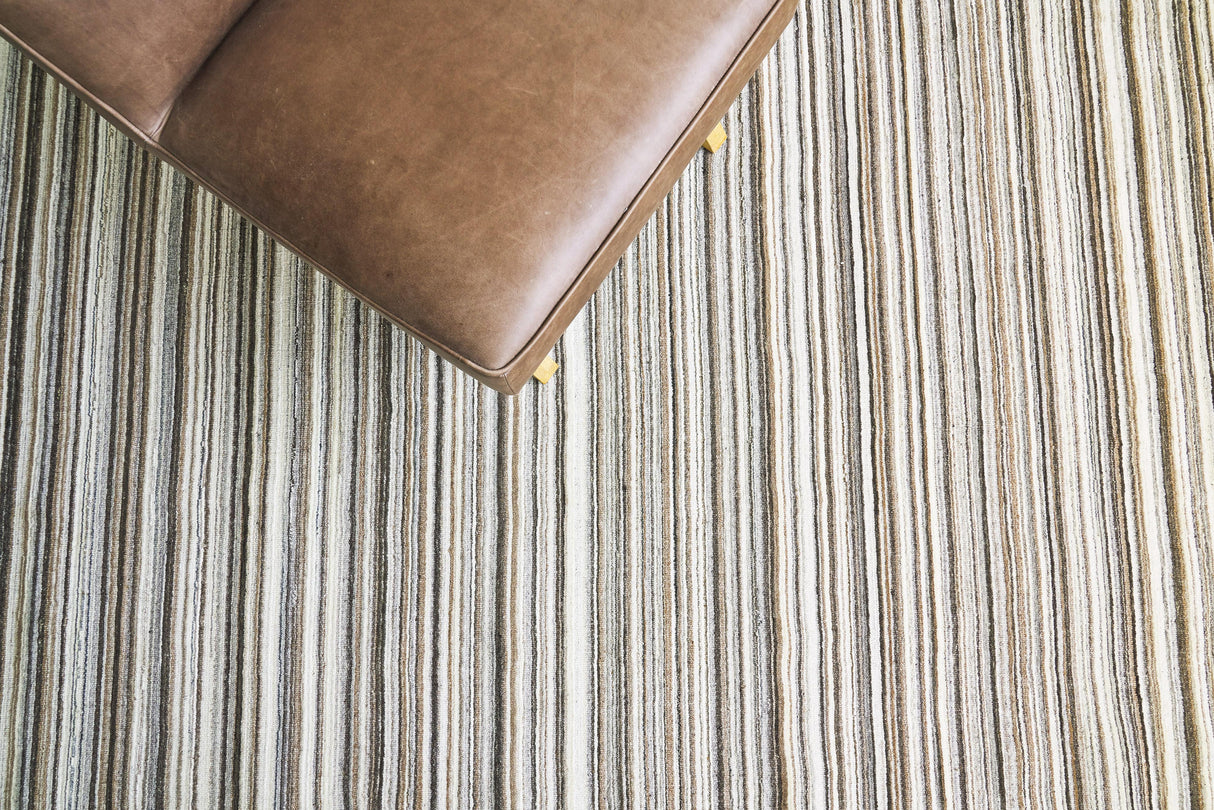 Exquisite Rugs Organica Hand Loomed New Zealand Wool in 2882 Ivory/Gray 9' x 12' Area Rug