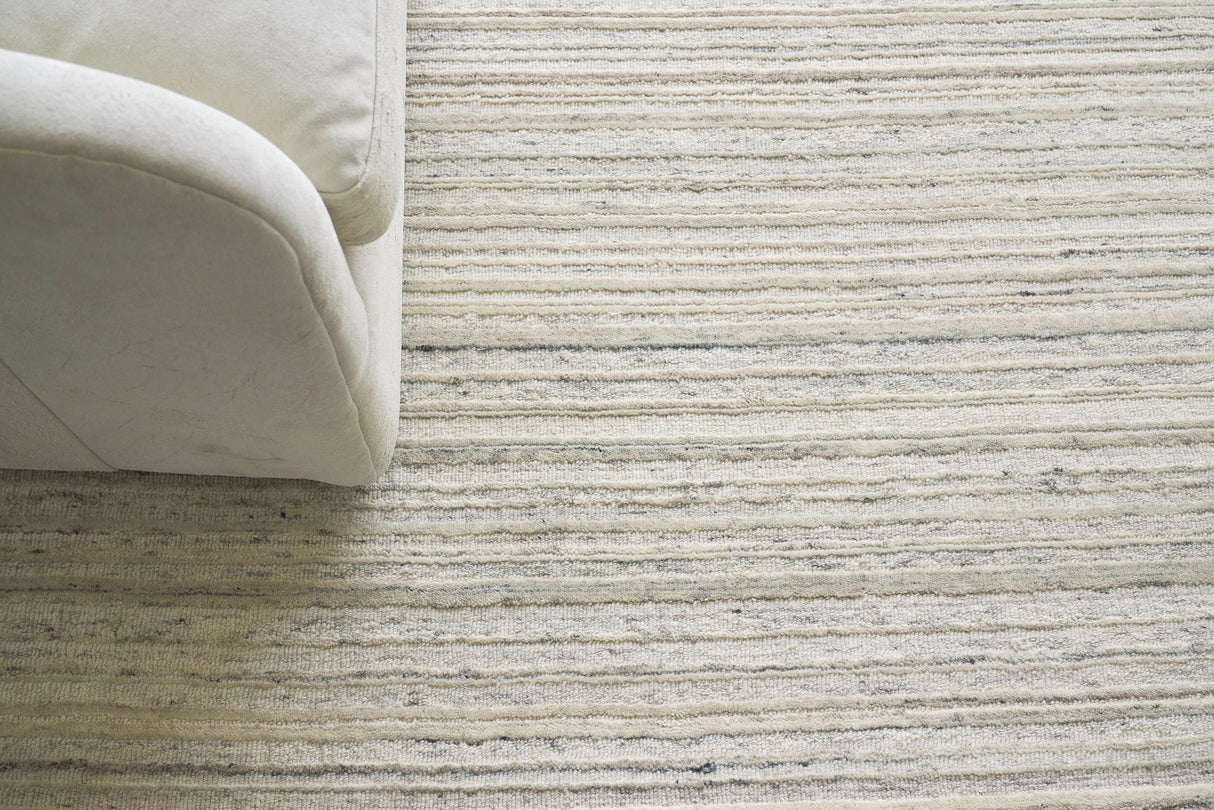 Exquisite Rugs Organica Hand Loomed New Zealand Wool in 2881 Beige/Light Gray 6' x 9' Area Rug