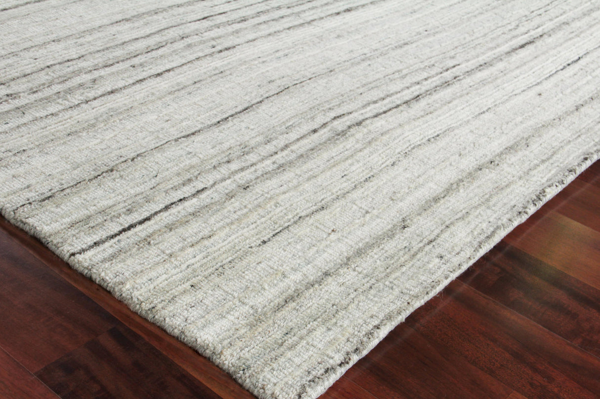 Exquisite Rugs Organica Hand Loomed New Zealand Wool in 2881 Beige/Light Gray 6' x 9' Area Rug