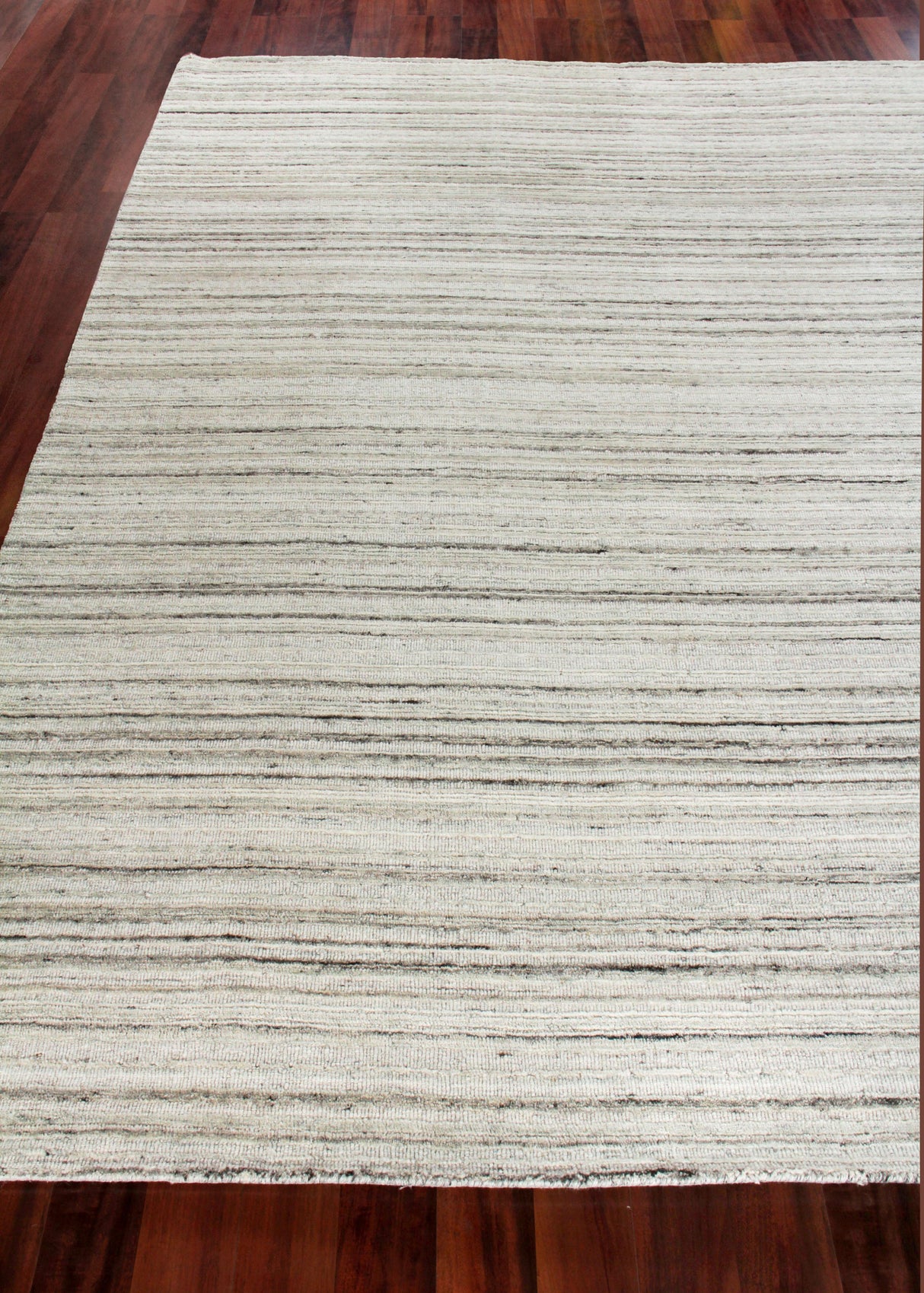 Exquisite Rugs Organica Hand Loomed New Zealand Wool in 2881 Beige/Light Gray 6' x 9' Area Rug