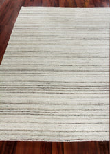 Exquisite Rugs Organica Hand Loomed New Zealand Wool in 2881 Beige/Light Gray 6' x 9' Area Rug