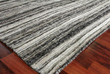 Exquisite Rugs Organica Hand Loomed New Zealand Wool in 2883 Charcoal/Silver 9' x 12' Area Rug