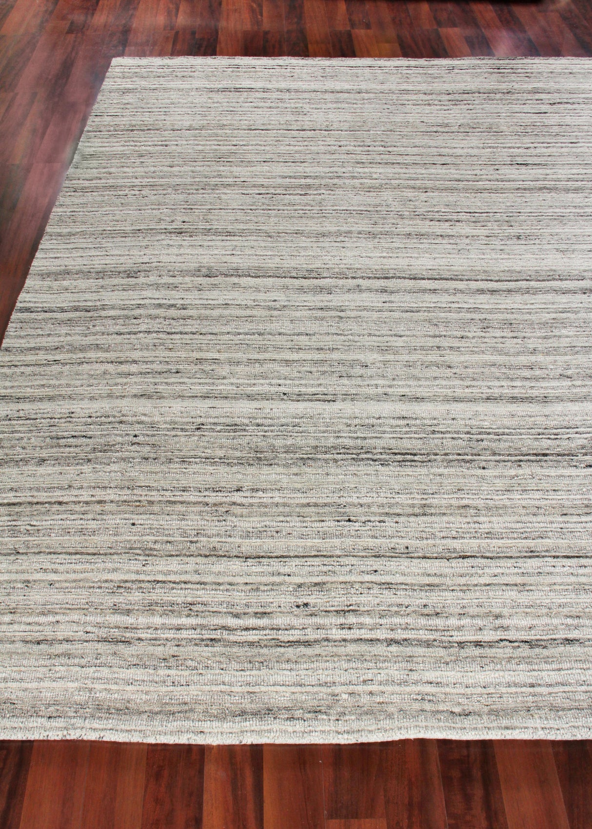 Exquisite Rugs Organica Hand Loomed New Zealand Wool in 2885 Gray/Beige 6' x 9' Area Rug