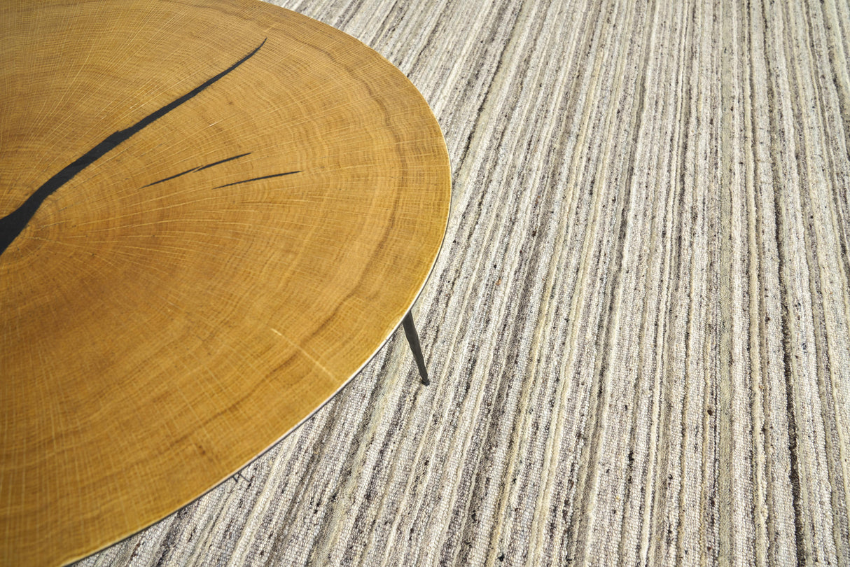 Exquisite Rugs Organica Hand Loomed New Zealand Wool in 2885 Gray/Beige 6' x 9' Area Rug