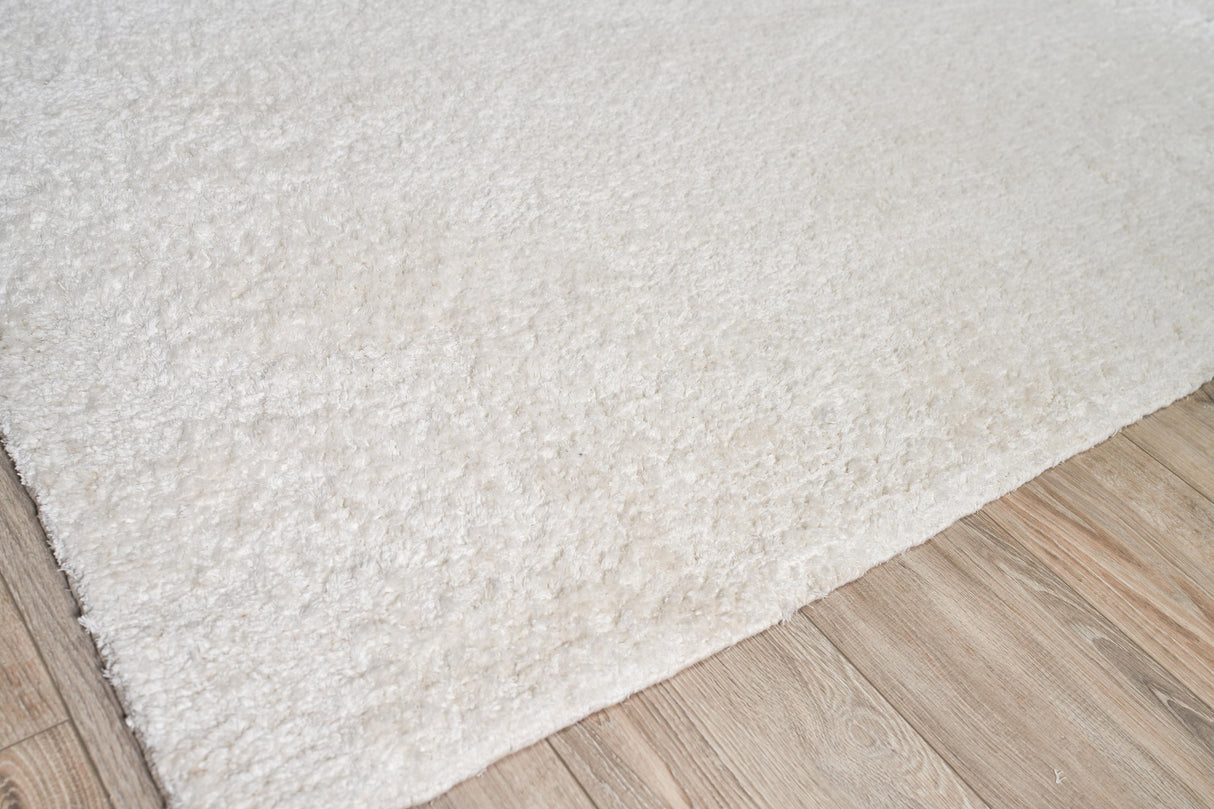 Exquisite Rugs Calla Hand Loomed Bamboo Silk in 2886 White 14' x 18' Area Rug