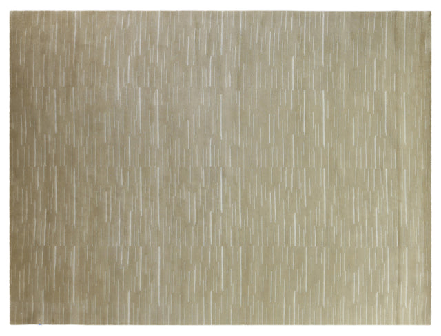 Exquisite Rugs Metro Velvet Hand Knotted Wool/Viscose in 3016 Light Beige 9' x 12' Area Rug