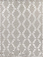Exquisite Rugs Metro Velvet Hand Knotted Wool/Viscose in 3030 Silver 14' x 18' Area Rug