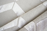Exquisite Rugs Metro Velvet Hand Knotted Wool/Viscose in 3030 Silver 8' x 10' Area Rug