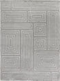 Exquisite Rugs Metro Velvet Hand Knotted Wool/Viscose in 3039 Silver 9' x 12' Area Rug