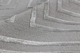 Exquisite Rugs Metro Velvet Hand Knotted Wool/Viscose in 3039 Silver 9' x 12' Area Rug