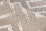 Exquisite Rugs Metro Velvet Hand Knotted Wool/Viscose in 3043 Beige 8' x 10' Area Rug