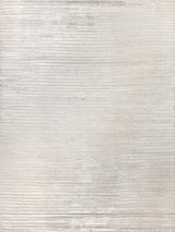 Exquisite Rugs High Low Hand Loomed Viscose in 3081 Silver 8' x 10' Area Rug