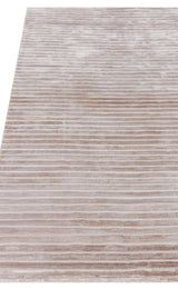 Exquisite Rugs High Low Hand Loomed Viscose in 3087 Beige 10' x 14' Area Rug