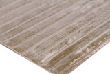 Exquisite Rugs High Low Hand Loomed Viscose in 3087 Beige 10' x 14' Area Rug