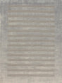 Exquisite Rugs Wide Stripe Hand Loomed Viscose in 3092 Light Beige 5' x 8' Area Rug