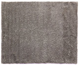 Exquisite Rugs Viscose Shaggy Shag Viscose in 3102 Silver 9' x 12' Area Rug