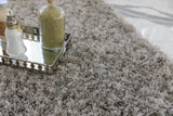 Exquisite Rugs Viscose Shaggy Shag Viscose in 3102 Silver 9' x 12' Area Rug