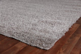 Exquisite Rugs Viscose Shaggy Shag Viscose in 3102 Silver 9' x 12' Area Rug