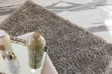 Exquisite Rugs Viscose Shaggy Shag Viscose in 3102 Silver 9' x 12' Area Rug