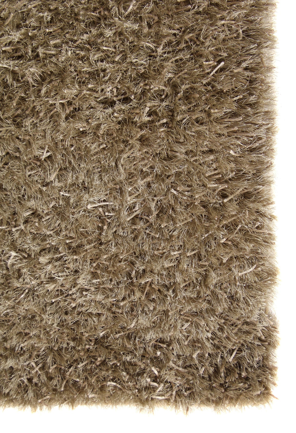 Exquisite Rugs Viscose Shaggy Shag Viscose in 3105 Beige 10' x 14' Area Rug