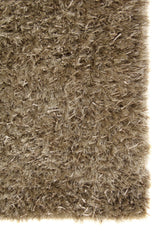 Exquisite Rugs Viscose Shaggy Shag Viscose in 3105 Beige 10' x 14' Area Rug