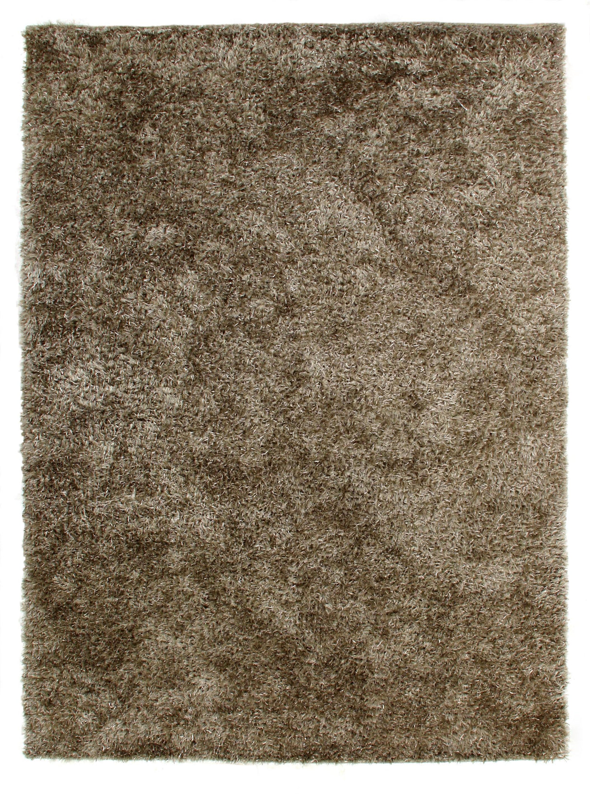 Exquisite Rugs Viscose Shaggy Shag Viscose in 3105 Beige 8' x 11' Area Rug
