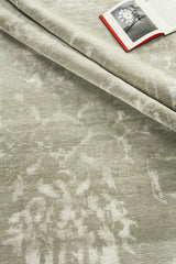 Exquisite Rugs Terras Hand Knotted Wool/Bamboo Silk in 3129 Gray/Platinum 14' x 18' Area Rug