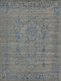Exquisite Rugs Terras Hand Knotted Wool/Bamboo Silk in 3130 Gray/Blue 8' x 10' Area Rug
