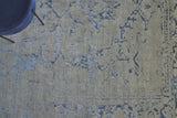 Exquisite Rugs Terras Hand Knotted Wool/Bamboo Silk in 3130 Gray/Blue 8' x 10' Area Rug