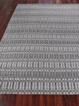 Exquisite Rugs Provident Hand Loomed Wool/Bamboo Silk in 3139 Dark Gray 10' x 14' Area Rug