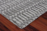 Exquisite Rugs Provident Hand Loomed Wool/Bamboo Silk in 3139 Dark Gray 8' x 10' Area Rug