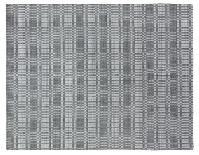 Exquisite Rugs Provident Hand Loomed Wool/Bamboo Silk in 3139 Dark Gray 8' x 10' Area Rug