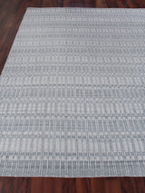 Exquisite Rugs Provident Hand Loomed Wool/Bamboo Silk in 3140 Silver 6' x 9' Area Rug