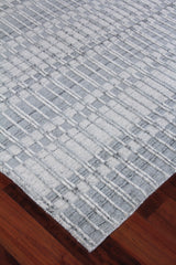 Exquisite Rugs Provident Hand Loomed Wool/Bamboo Silk in 3140 Silver 6' x 9' Area Rug