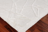 Exquisite Rugs Windsor Hand-loomed Wool/Bamboo Silk 3152 Linen/Beige 6' x 4' Area Rug