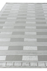 Exquisite Rugs Metro Velvet Hand Knotted Wool/Viscose in 3201 Ivory 9' x 12' Area Rug