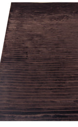 Exquisite Rugs High Low Hand Loomed Viscose in 3229 Chocolate 8' x 10' Area Rug