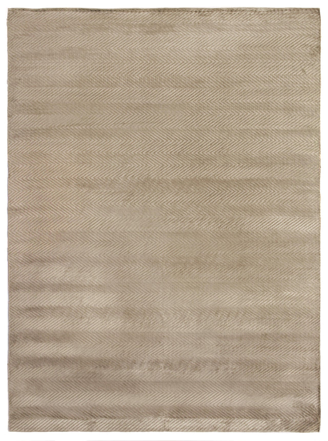 Exquisite Rugs Honeycomb Hand Loomed Viscose in 3269 Khaki 12' x 15' Area Rug