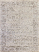 Exquisite Rugs Antique'd Silk Hand Knotted Bamboo Silk in 3284 Beige/Light Brown 10' x 14' Area Rug