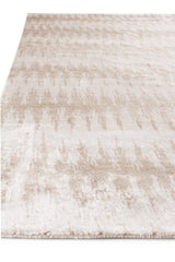 Exquisite Rugs Bamboo Silk Hand Knotted Bamboo Silk in 3287 Beige/Brown 6' x 9' Area Rug