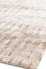 Exquisite Rugs Bamboo Silk Hand Knotted Bamboo Silk in 3287 Beige/Brown 6' x 9' Area Rug