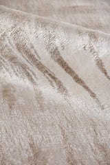 Exquisite Rugs Bamboo Silk Hand Knotted Bamboo Silk in 3287 Beige/Brown 6' x 9' Area Rug