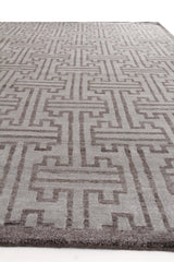 Exquisite Rugs Bamboo Silk Hand Knotted Bamboo Silk in 3289 Brown 9' x 12' Area Rug