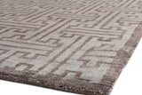 Exquisite Rugs Bamboo Silk Hand Knotted Bamboo Silk in 3289 Brown 9' x 12' Area Rug
