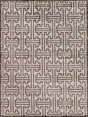 Exquisite Rugs Bamboo Silk Hand Knotted Bamboo Silk in 3291 Ivory/Brown 6' x 9' Area Rug