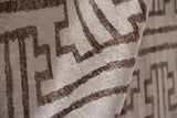 Exquisite Rugs Bamboo Silk Hand Knotted Bamboo Silk in 3291 Ivory/Brown 8' x 10' Area Rug