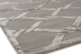 Exquisite Rugs Metro Velvet Hand Knotted Wool/Viscose in 3296 Dark Taupe 10' x 14' Area Rug