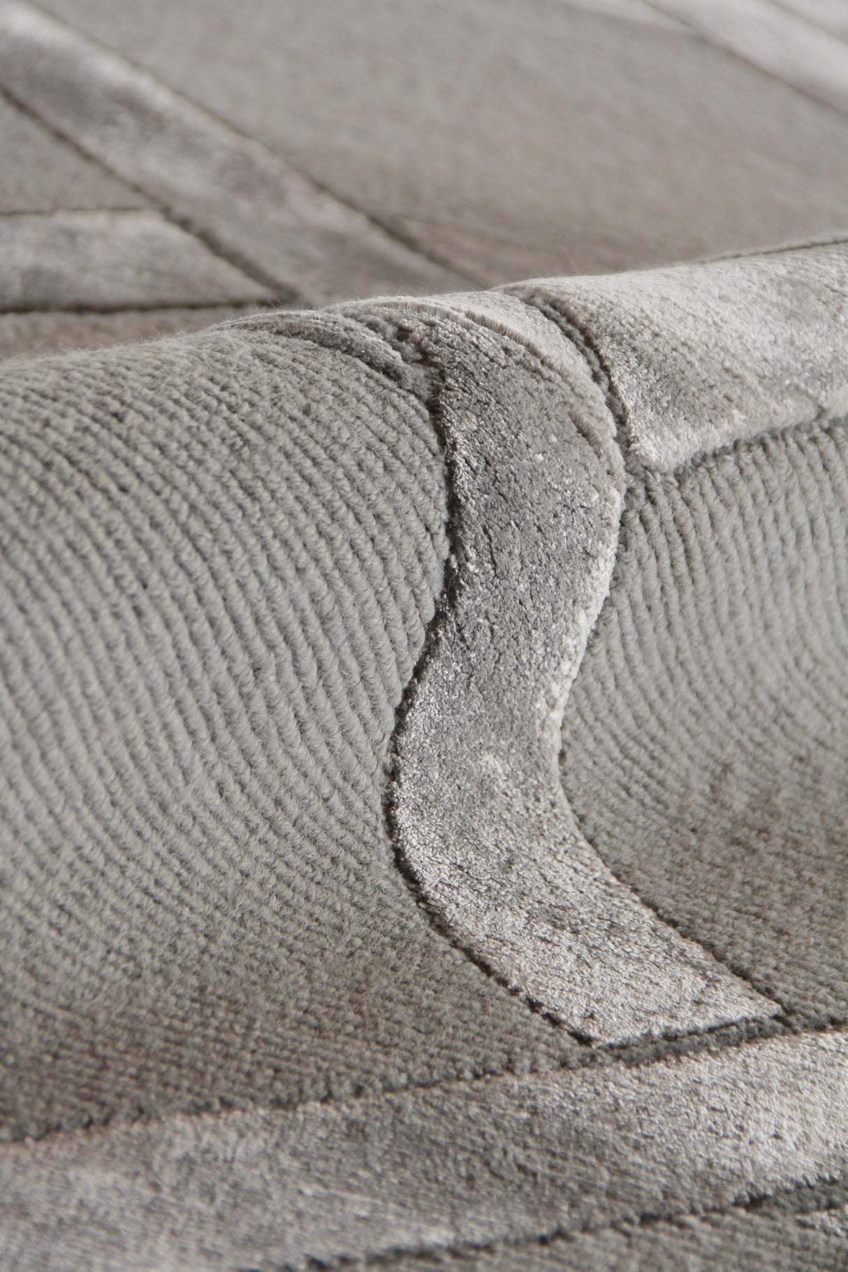 Exquisite Rugs Metro Velvet Hand Knotted Wool/Viscose in 3296 Dark Taupe 10' x 14' Area Rug
