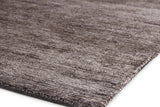 Exquisite Rugs Crush Hand Knotted Bamboo Silk in 3298 Charcoal/Gray 9' x 12' Area Rug